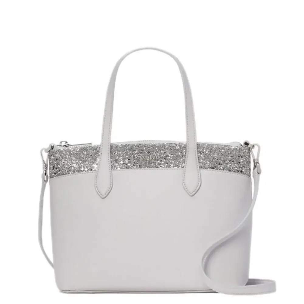 Kate Spade Gray Glitter Tote NWT